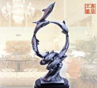 廠家直銷海豚造型樹脂家居裝飾擺件——優雅工藝點亮生活空間